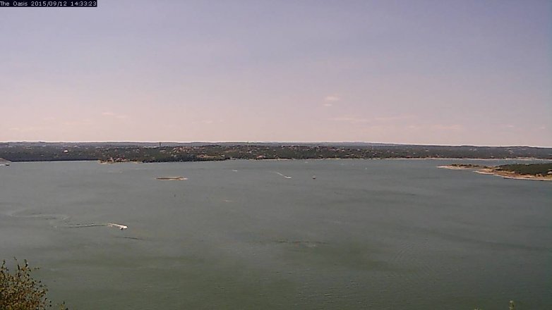 Lake Travis webcam, September 12, 2015 1:40 PM CT