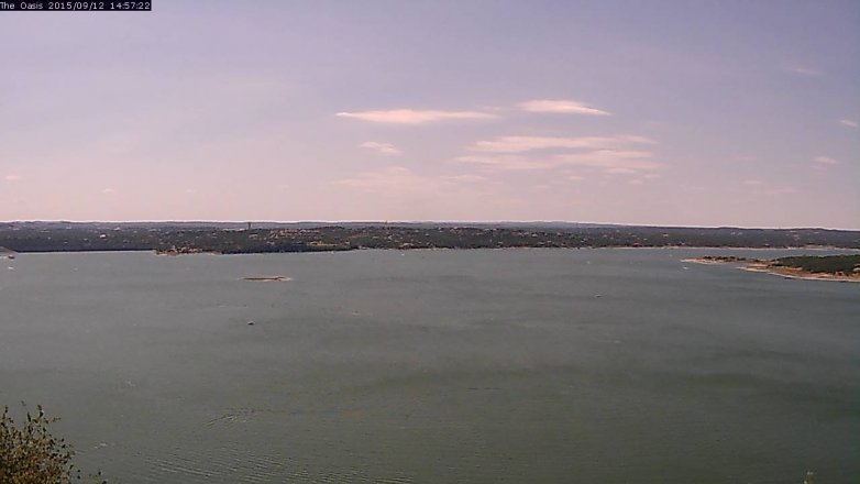Lake Travis webcam, September 12, 2015 2:05 PM CT