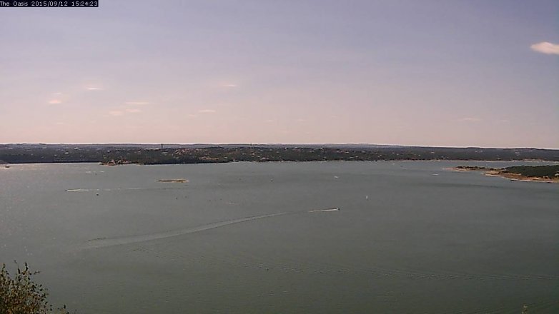 Lake Travis webcam, September 12, 2015 2:30 PM CT