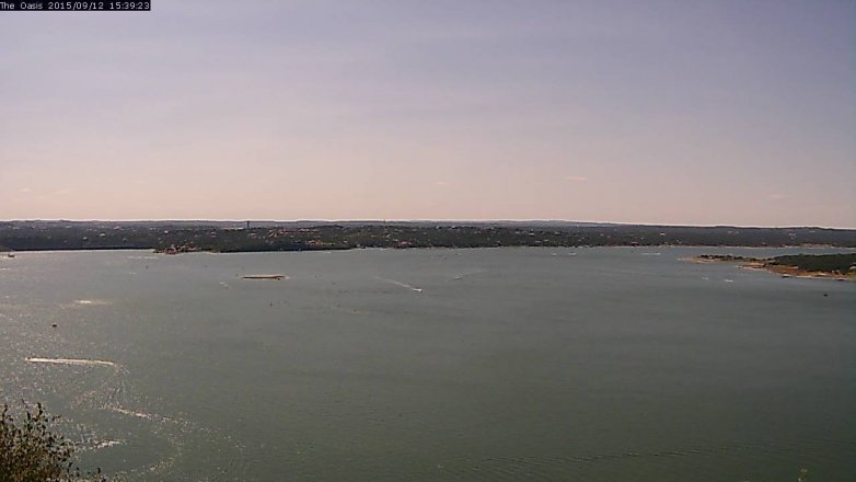 Lake Travis webcam, September 12, 2015 2:45 PM CT