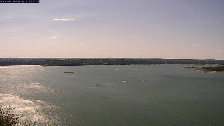 Lake Travis webcam, September 12, 2015 3:05 PM CT