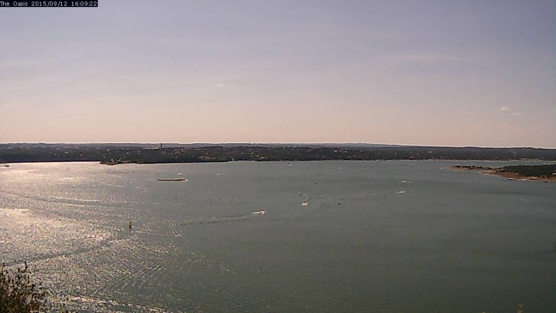 Lake Travis webcam, September 12, 2015 3:15 PM CT