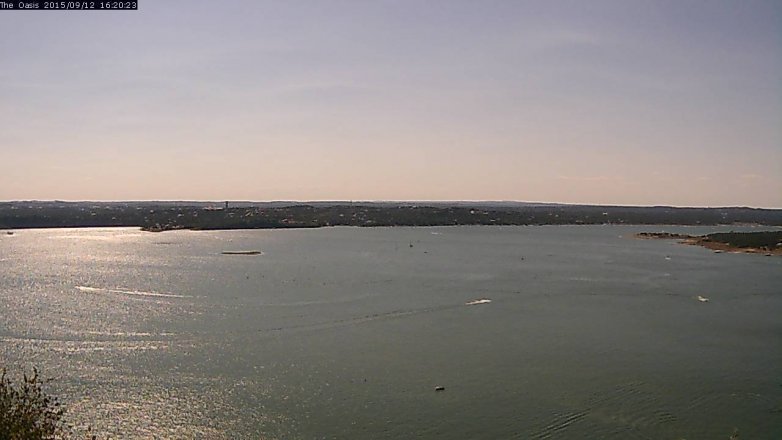 Lake Travis webcam, September 12, 2015 3:25 PM CT