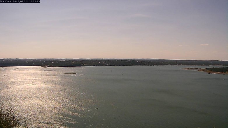 Lake Travis webcam, September 12, 2015 3:30 PM CT