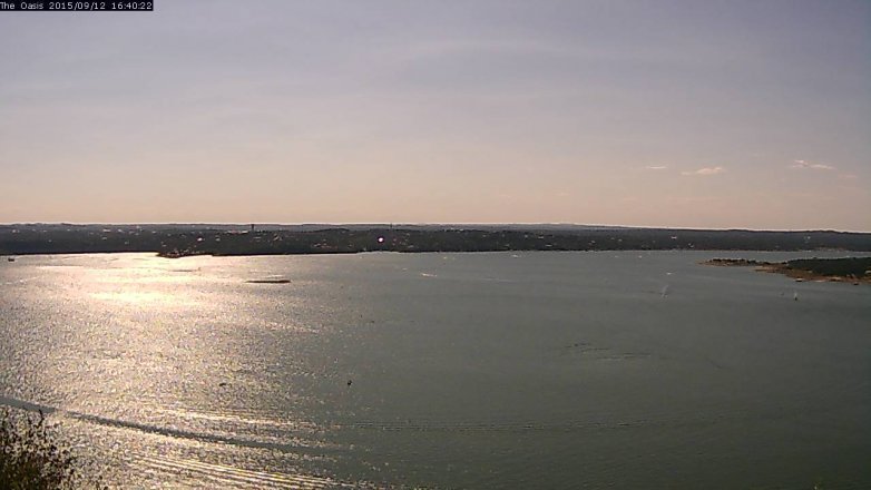 Lake Travis webcam, September 12, 2015 3:45 PM CT