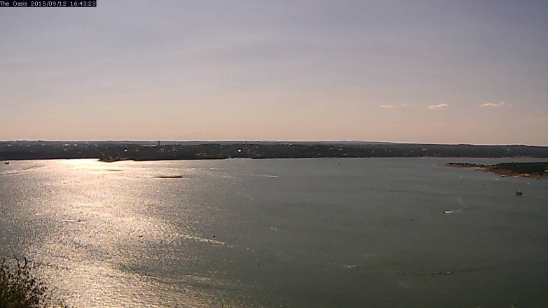 Lake Travis webcam, September 12, 2015 3:50 PM CT