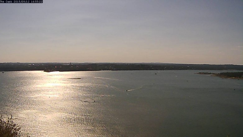 Lake Travis webcam, September 12, 2015 4:00 PM CT
