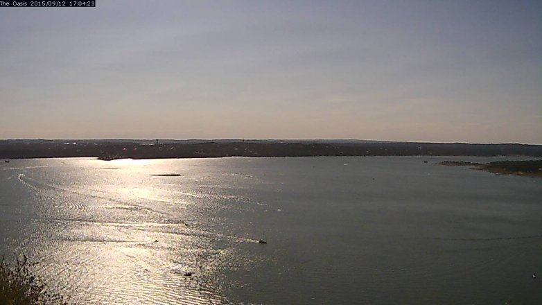 Lake Travis webcam, September 12, 2015 4:10 PM CT