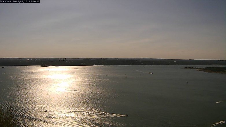 Lake Travis webcam, September 12, 2015 4:15 PM CT