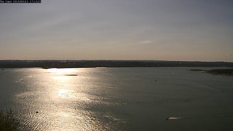Lake Travis webcam, September 12, 2015 4:20 PM CT