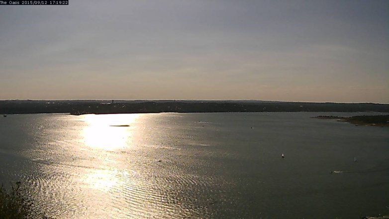 Lake Travis webcam, September 12, 2015 4:25 PM CT