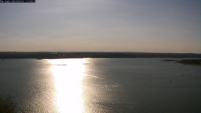 Lake Travis webcam, September 12, 2015 4:45 PM CT