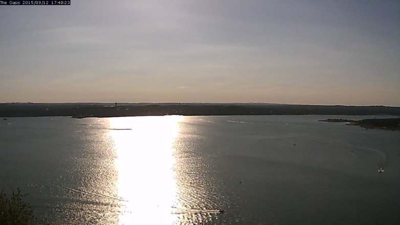 Lake Travis webcam, September 12, 2015 4:55 PM CT