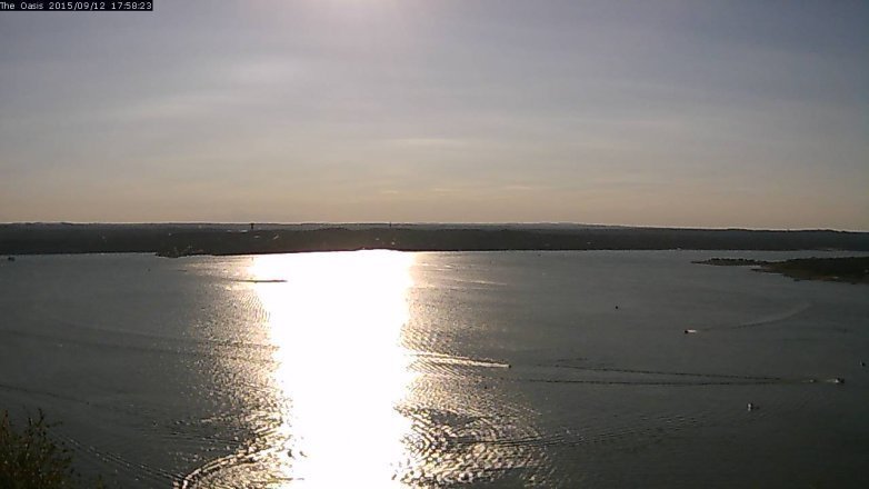 Lake Travis webcam, September 12, 2015 5:05 PM CT