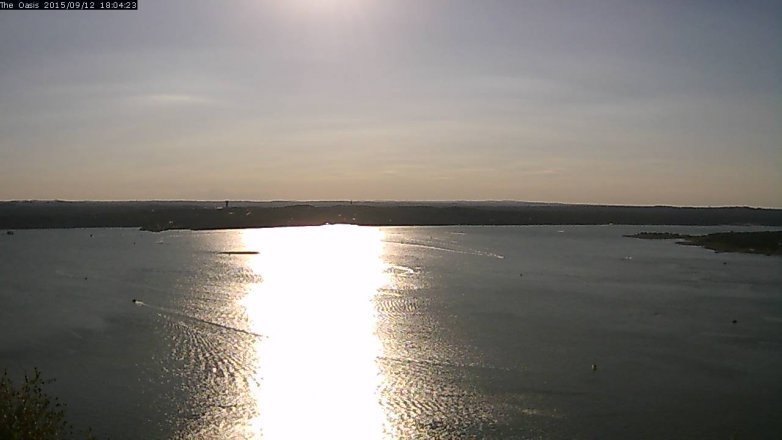 Lake Travis webcam, September 12, 2015 5:10 PM CT