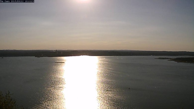 Lake Travis webcam, September 12, 2015 5:15 PM CT