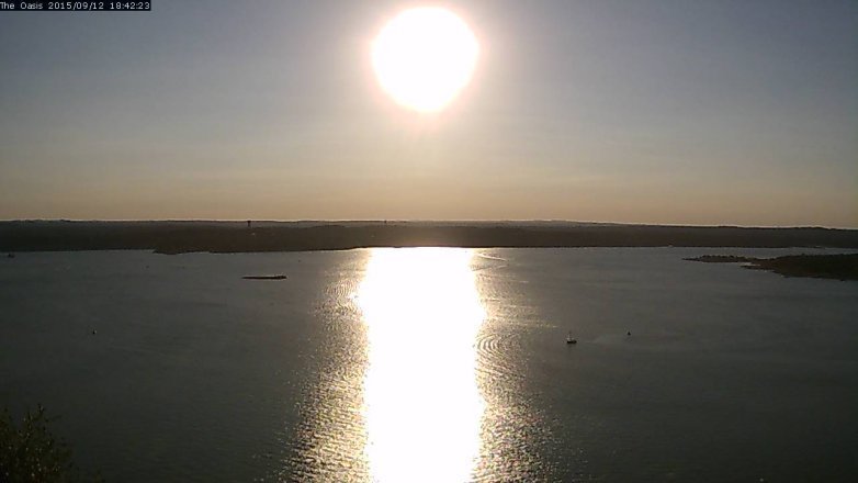Lake Travis webcam, September 12, 2015 5:50 PM CT