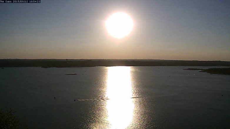 Lake Travis webcam, September 12, 2015 6:00 PM CT