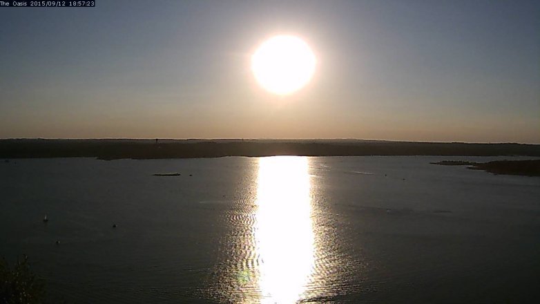 Lake Travis webcam, September 12, 2015 6:05 PM CT