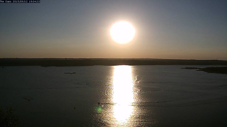 Lake Travis webcam, September 12, 2015 6:10 PM CT
