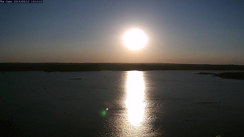 Lake Travis webcam, September 12, 2015 6:15 PM CT