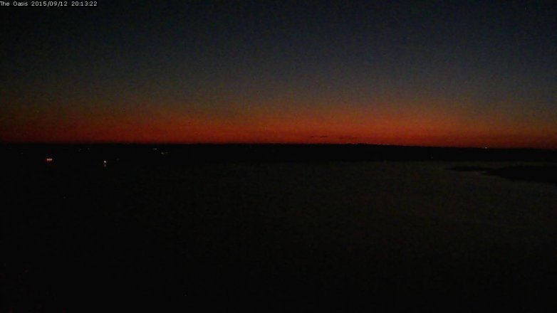 Lake Travis webcam, September 12, 2015 7:20 PM CT