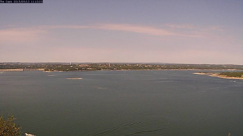 Lake Travis webcam, September 13, 2015 10:15 AM CT