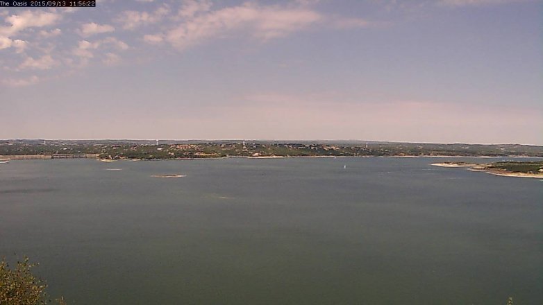 Lake Travis webcam, September 13, 2015 11:00 AM CT