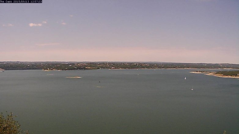 Lake Travis webcam, September 13, 2015 12:05 PM CT