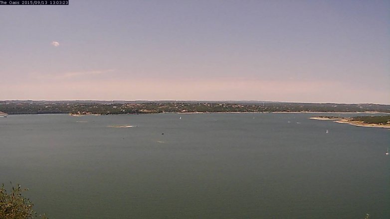 Lake Travis webcam, September 13, 2015 12:10 PM CT
