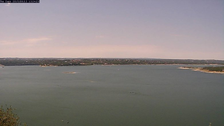 Lake Travis webcam, September 13, 2015 12:30 PM CT
