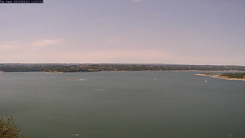 Lake Travis webcam, September 13, 2015 12:35 PM CT