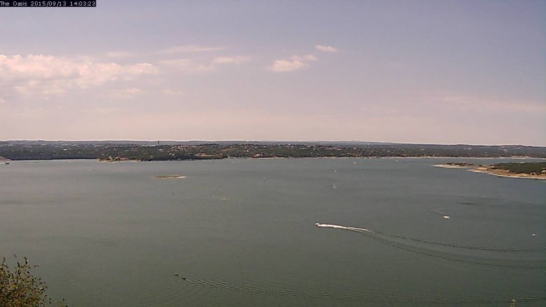 Lake Travis webcam, September 13, 2015 1:10 PM CT