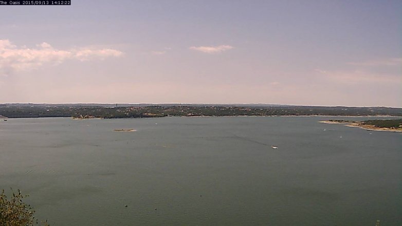 Lake Travis webcam, September 13, 2015 1:20 PM CT