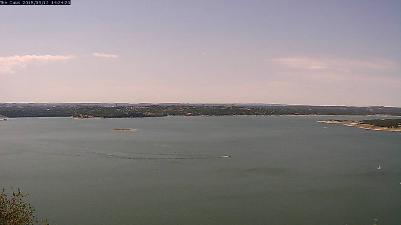 Lake Travis webcam, September 13, 2015 1:30 PM CT