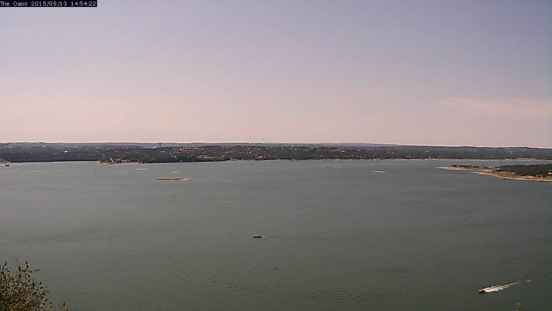Lake Travis webcam, September 13, 2015 2:00 PM CT