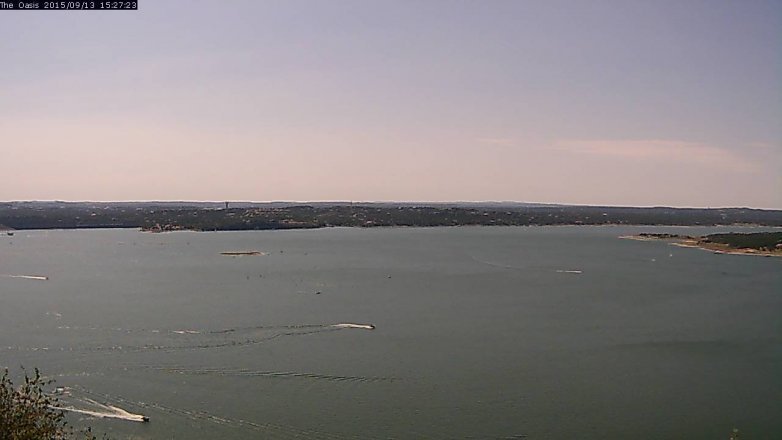Lake Travis webcam, September 13, 2015 2:35 PM CT