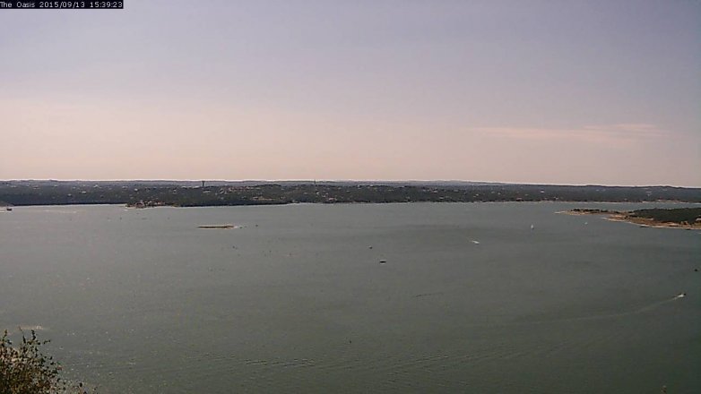 Lake Travis webcam, September 13, 2015 2:45 PM CT