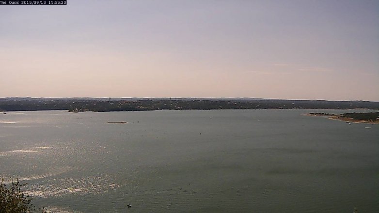 Lake Travis webcam, September 13, 2015 3:00 PM CT