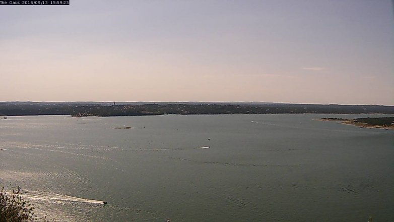 Lake Travis webcam, September 13, 2015 3:05 PM CT