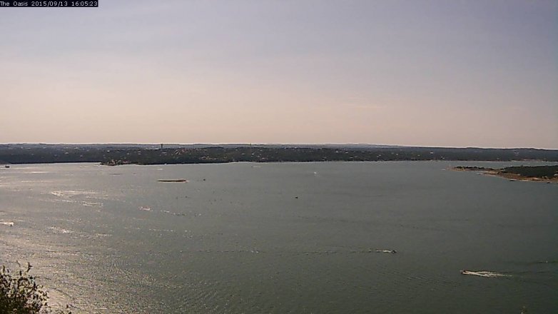 Lake Travis webcam, September 13, 2015 3:15 PM CT