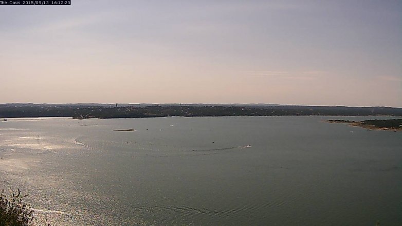 Lake Travis webcam, September 13, 2015 3:20 PM CT