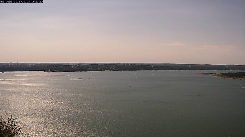 Lake Travis webcam, September 13, 2015 3:25 PM CT