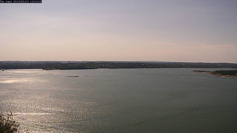 Lake Travis webcam, September 13, 2015 3:30 PM CT