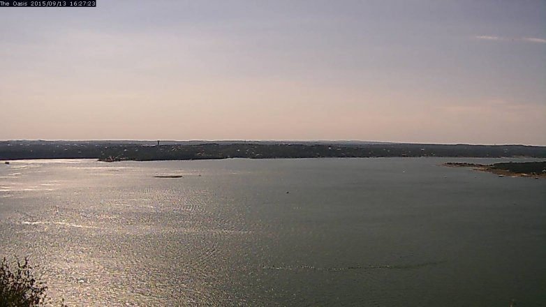 Lake Travis webcam, September 13, 2015 3:35 PM CT