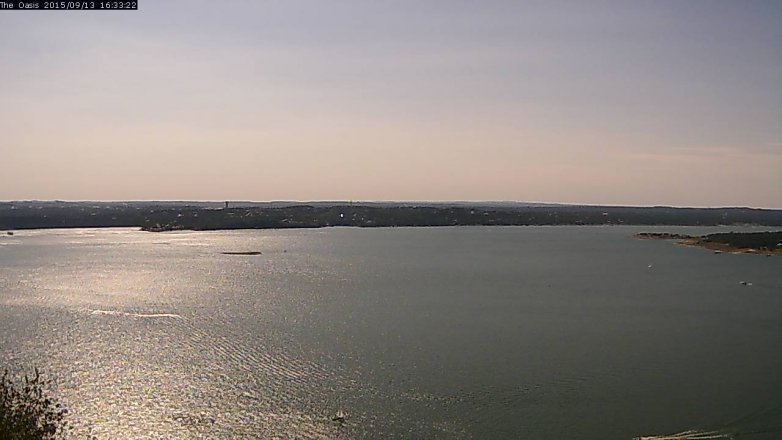 Lake Travis webcam, September 13, 2015 3:40 PM CT