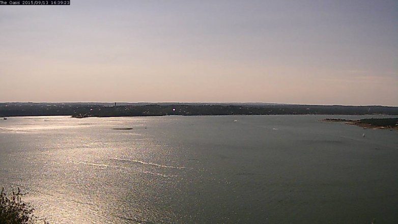 Lake Travis webcam, September 13, 2015 3:45 PM CT