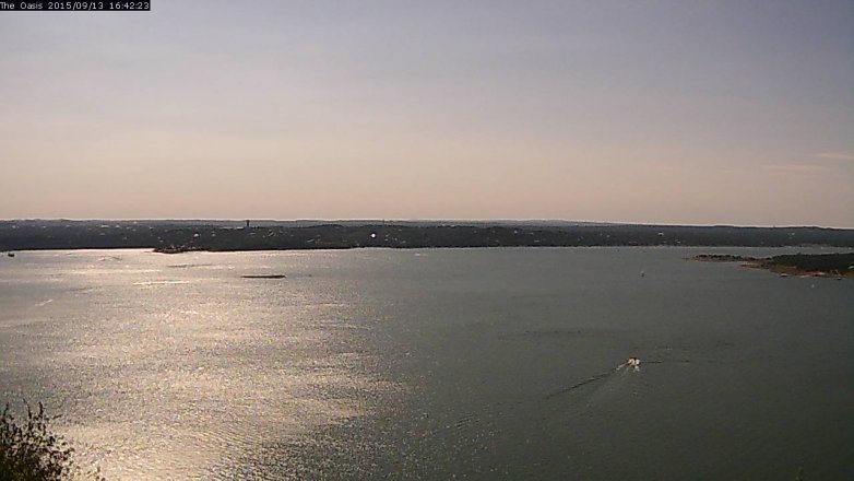 Lake Travis webcam, September 13, 2015 3:50 PM CT