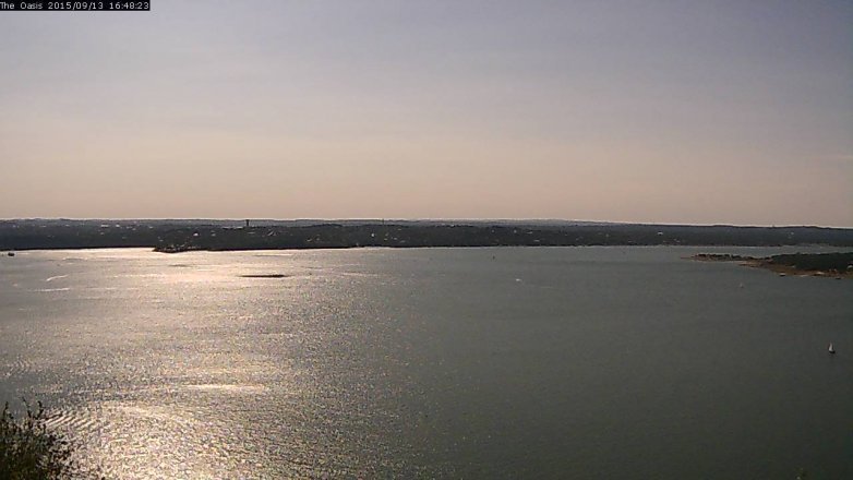 Lake Travis webcam, September 13, 2015 3:55 PM CT