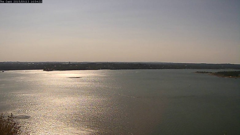 Lake Travis webcam, September 13, 2015 4:00 PM CT